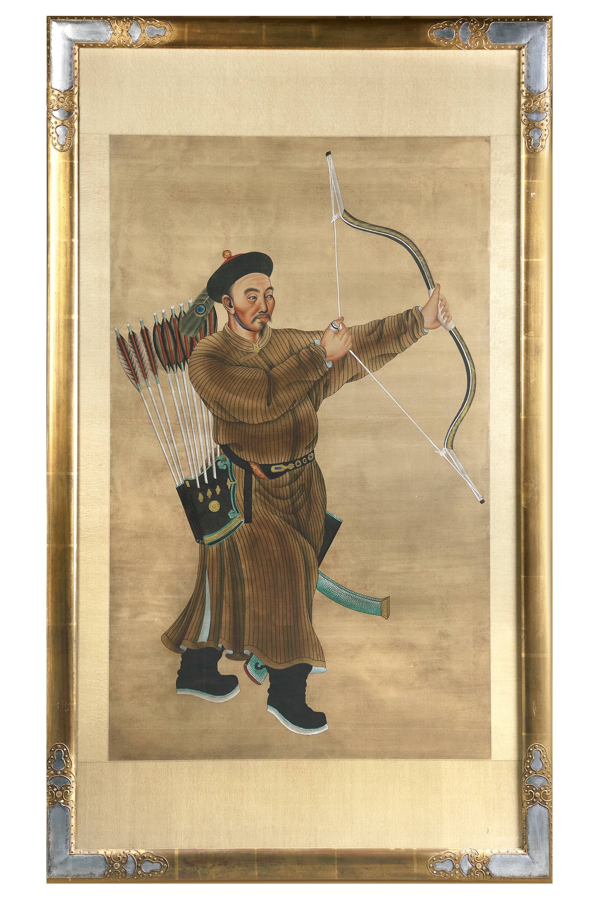 Ancient Chinese archery painting